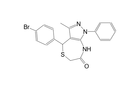 4-(4-bromophenyl)-3-methyl-1-phenyl-4,8-dihydro-1H-pyrazolo[3,4-e][1,4]thiazepin-7(6H)-one