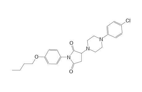 1-(4-butoxyphenyl)-3-[4-(4-chlorophenyl)-1-piperazinyl]-2,5-pyrrolidinedione