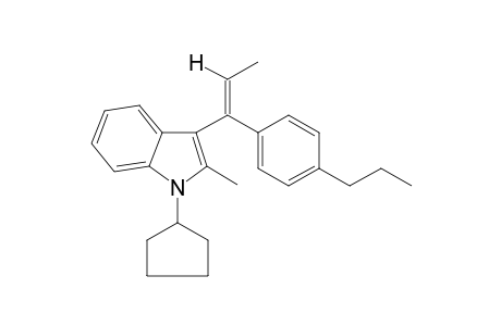 1-Cyclopentyl-2-methyl-3-(1-(4-propylphenyl)-1-propen-1-yl)1H-indole II
