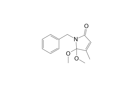 N-Benzyl-4-methyl-5,5-dimethoxy-3-pyrrolin-2-one