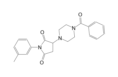 3-(4-benzoyl-1-piperazinyl)-1-(3-methylphenyl)-2,5-pyrrolidinedione