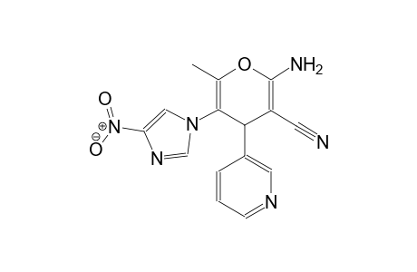 2-amino-6-methyl-5-(4-nitro-1H-imidazol-1-yl)-4-(3-pyridinyl)-4H-pyran-3-carbonitrile