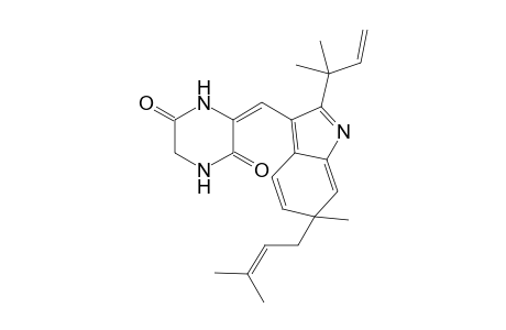 2,5-Piperazinedione, 3-[[2-(1,1-dimethyl-2-propenyl)-6-methyl-6-(3-methyl-2-butenyl)-1H-in dol-3-yl]methylene]-, [S-(Z)]-