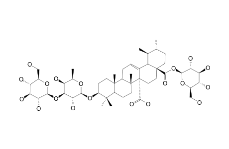 Quinovic-acid-3.beta.-O-[.beta.-D-glucopyranosyl-(1->3).beta.-D-fucopyranosyl]-(28->1).beta.-D-glucopyranosyl-ester