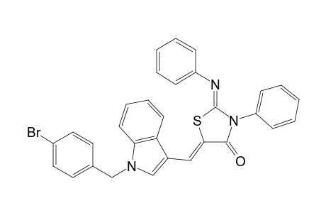 5-{[1-(4-bromobenzyl)-1H-indol-3-yl]methylene}-3-phenyl-2-(phenylimino)-1,3-thiazolidin-4-one