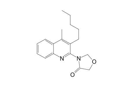 3-(4-Methyl-3-pentylquinolin-2-yl)oxazolidin-4-one