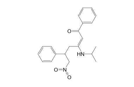 1,5-Diphenyl-3-(N-isopropylamino)-6-nitrohex-2-en-1-one