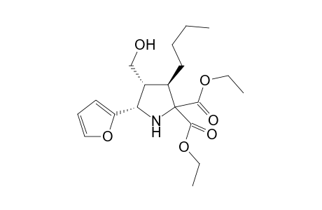 Diethyl (3R,4R,5S)-3-Butyl-5-(2-furyl)-4-(hydroxymethyl)pyrrolidine-2,2-dicarboxylate