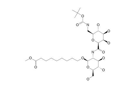 8-METHOXYCARBONYLOCTYL-2-DEOXY-2-(1-DEOXY-1-TERT.-BUTOXYCARBONYLAMINOMETHYL-BETA-D-GALACTOHEXOPYRANOSYLURONAMIDE)-BETA-D-GLUCOPYRANOSIDE