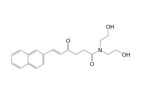 (E)-6-Naphthalen-2-yl-4-oxohex-5-enoic acid diethanolamide
