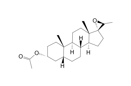 17,20α-epoxy-5β-pregnan-3α-ol, acetate