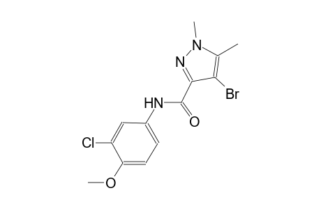 4-bromo-N-(3-chloro-4-methoxyphenyl)-1,5-dimethyl-1H-pyrazole-3-carboxamide