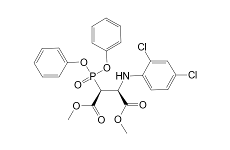 (2S,3S)-Dimethyl 2-(2,4-dichlorophenylamino)-3-(diphenoxyphosphoryl)butandioate