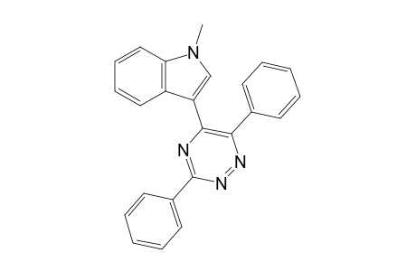 3,6-Diphenyl-5-(1-methyl-3-indolyl)-1,2,4-triazine