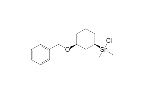 Stannane, chlorodimethyl[3-(phenylmethoxy)cyclohexyl]-, cis-