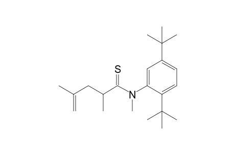 N-(2,5-ditert-butylphenyl)-N,2,4-trimethyl-4-pentenethioamide