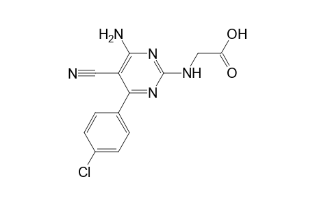 [(4-Amino-5-cyano-6-(4-chlorophenyl)-2-pyrimidinyl)amino]acetic acid