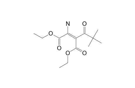 DIETHYL-2-AMINO-3-(2,2-DIMETHYLPROPANOYL)-2-BUTENE-DIOATE;MAJOR-ISOMER