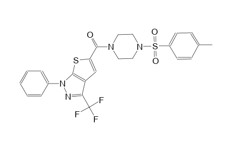 5-({4-[(4-methylphenyl)sulfonyl]-1-piperazinyl}carbonyl)-1-phenyl-3-(trifluoromethyl)-1H-thieno[2,3-c]pyrazole