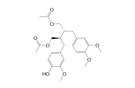 1,4-Butanediol, 2-[(3,4-dimethoxyphenyl)methyl]-3-[(4-hydroxy-3-methoxyphenyl)methyl]-, 1,4-diacetate, [R-(R*,R*)]-