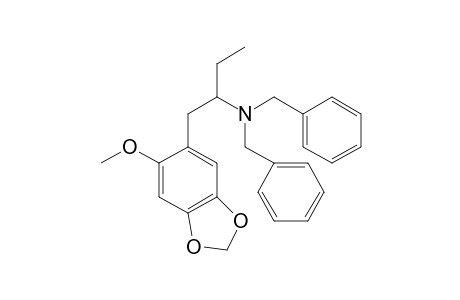 N,N-Bis-benzyl-1-(2-methoxy-4,5-methylenedioxyphenyl)butan-2-amine