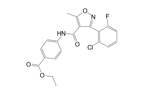 ethyl 4-({[3-(2-chloro-6-fluorophenyl)-5-methyl-4-isoxazolyl]carbonyl}amino)benzoate