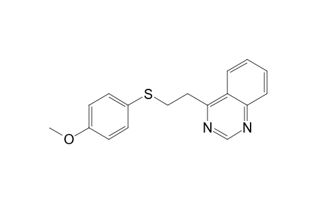 4-[2-[(4-Methoxyphenyl)thio]ethyl]quinazoline