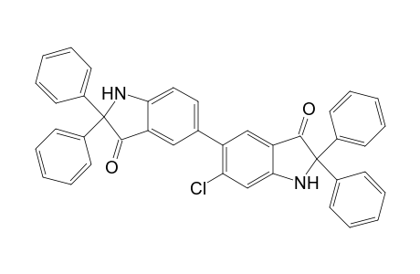 2,2-Diphenyl-3-oxo-6-chloro-5-(5')-(2',2'-diphenyl-3'-oxo-1'-benzazolyl)-1-benzazole