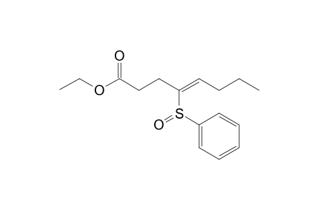 4-Phenylsulfoxoocta-4-enoic acid ethyl ester