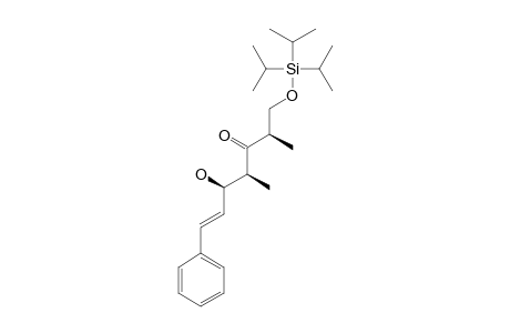 (2S,4R,5R)-1-TRIISOPROPYLSILYLOXY-2,4-DIMETHYL-5-HYDROXY-7-PHENYL-6-HEPTEN-3-ONE