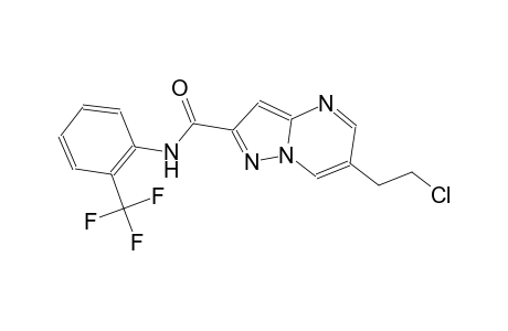 6-(2-chloroethyl)-N-[2-(trifluoromethyl)phenyl]pyrazolo[1,5-a]pyrimidine-2-carboxamide