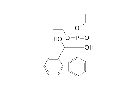 Phosphonic acid, (1,2-dihydroxy-1,2-diphenylethyl)-, diethyl ester