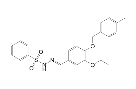 N'-((E)-{3-ethoxy-4-[(4-methylbenzyl)oxy]phenyl}methylidene)benzenesulfonohydrazide