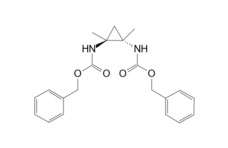 Dibenzyl (trans)-N,N'-(1,2-dimethyl-1,2-cyclopropanediyl]dicarbamidate