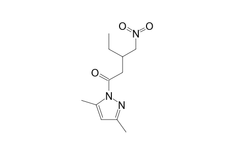 1-(3-ETHYL-4-NITROBUTANOYL)-3,5-DIMETHYLPYRAZOLE