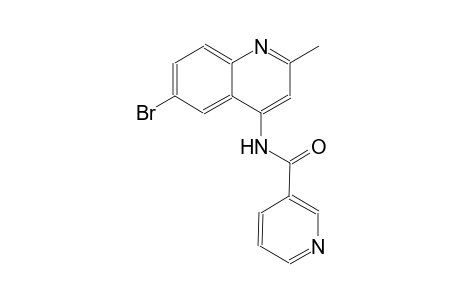 3-pyridinecarboxamide, N-(6-bromo-2-methyl-4-quinolinyl)-