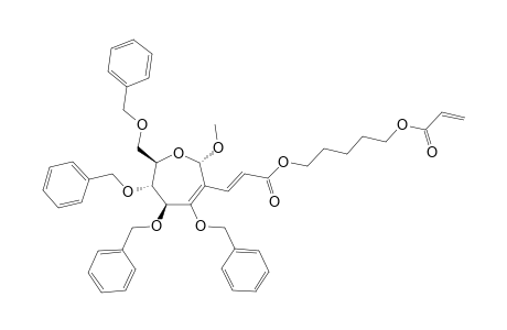 METHYL-2-DEOXY-2-C-[3-[[5-(ACRYLOXY)-PENTYL]-OXY]-3-OXO-PROP-1-EN-1-YL]-3,4,5,7-TETRA-O-BENZYL-ALPHA-D-ARABINO-HEPT-2-ENO-SEPTANOSIDE