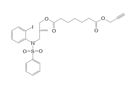 Heptane-1,7-dioic acid 1-propargylic ester 7-[3-(N-(2-iodophenyl)-N-phenylsulfonylamido)-2-methylenepropyl ester