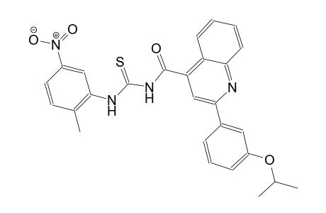 N-{[2-(3-isopropoxyphenyl)-4-quinolinyl]carbonyl}-N'-(2-methyl-5-nitrophenyl)thiourea
