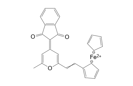 2-(2-Ferrocenylvinyl-6-methyl-4H-pyran-4-yliden)-1,3-indendione