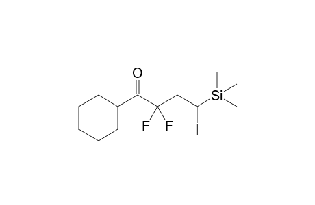 1-Cyclohexyl-2,2-difluoro-4-iodo-4-trimethylsilyl-1-butanone