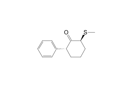 (2S*,6R*)-2-(Methylthio)-6-phenylcyclohexanone