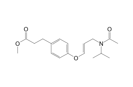 1-(N-isopropyl-N-acetylamino)-3-(4-(2-methoxycarbonylethyl)phenoxy)-2-propene