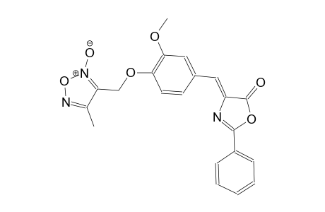 5(4H)-oxazolone, 4-[[3-methoxy-4-[(4-methyl-2-oxido-1,2,5-oxadiazol-3-yl)methoxy]phenyl]methylene]-2-phenyl-, (4Z)-