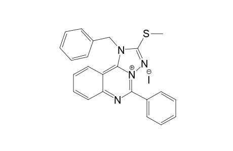 1-Benzyl-5-phenyl-2-methylmercapto-1,3,4-triazolo[3,2-c]quinazolin-4-ium iodide