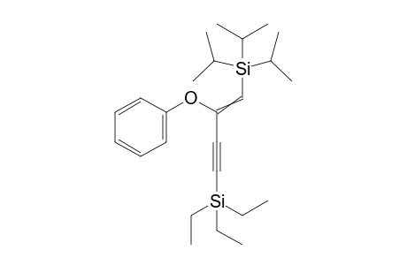 1-Triisopropylsilyl-2-(4-phenyloxy)-4-triethylsilylbut-1-en-3-yne