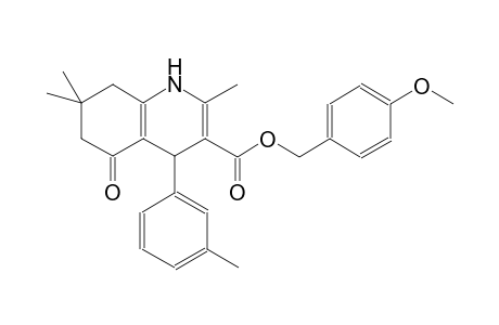 3-quinolinecarboxylic acid, 1,4,5,6,7,8-hexahydro-2,7,7-trimethyl-4-(3-methylphenyl)-5-oxo-, (4-methoxyphenyl)methyl ester