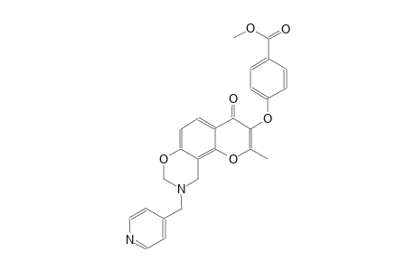 benzoic acid, 4-[[9,10-dihydro-2-methyl-4-oxo-9-(4-pyridinylmethyl)-4H,8H-pyrano[2,3-f][1,3]benzoxazin-3-yl]oxy]-, methyl ester
