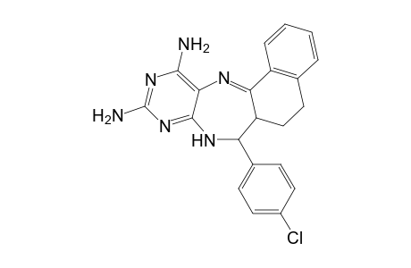 10,12-Diamino-7-(4-chlorophenyl)-6,6a,7,8-tetrahydro-5Hnaphtho[1,2-e]pyrimido[4,5-b][1,4]diazepine