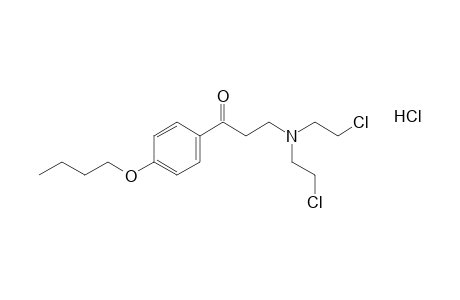 3-[bis(2-chloroethyl)amino]-4'-butoxypropiophenone, hydrochloride